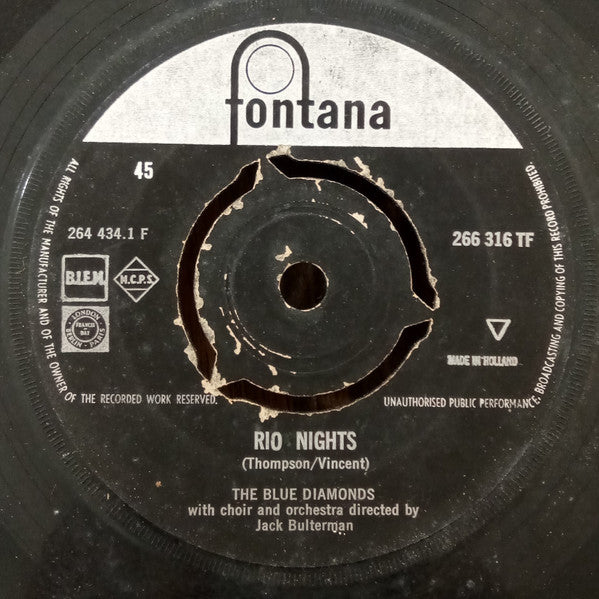 The Blue Diamonds : Rio Nights (7")