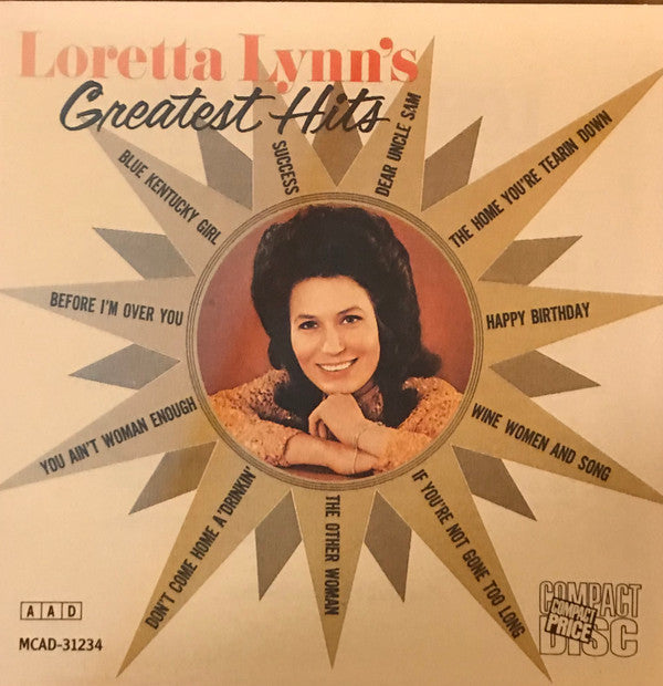 Loretta Lynn : Loretta Lynn's Greatest Hits (CD, Comp, RE)