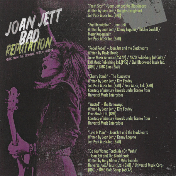 Joan Jett : Bad Reputation (Music From The Original Motion Picture) (CD, Comp)