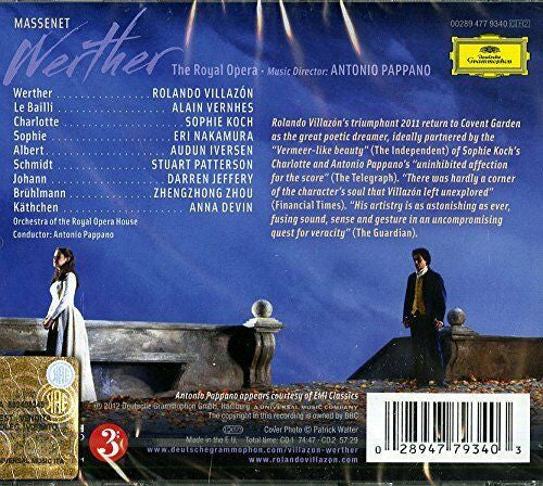 Jules Massenet - Rolando Villazón • Sophie Koch • Audun Iversen • Eri Nakamura • Orchestra Of The Royal Opera House, Covent Garden • Antonio Pappano : Werther (2xCD, Album)