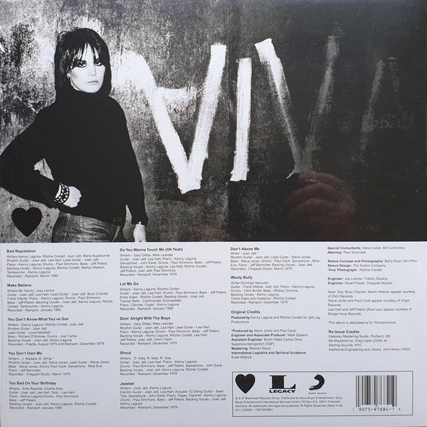 Joan Jett : Bad Reputation (LP, Album, RE)