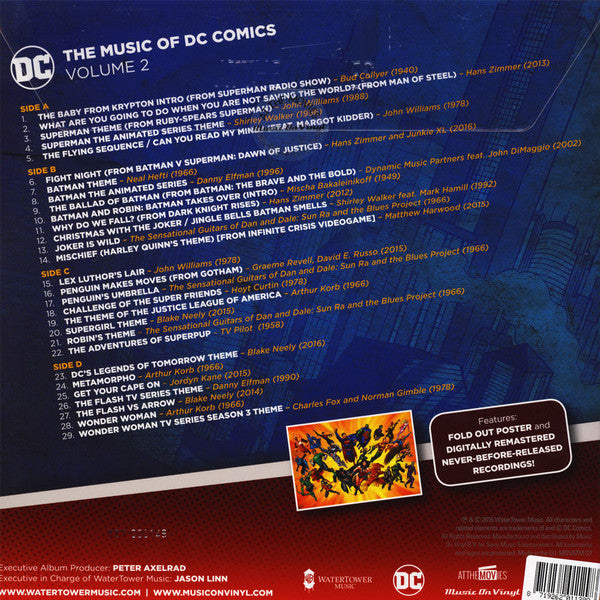 Various : The Music Of DC Comics: Volume 2 (2xLP, Comp, Ltd, Num, RE, Lim)
