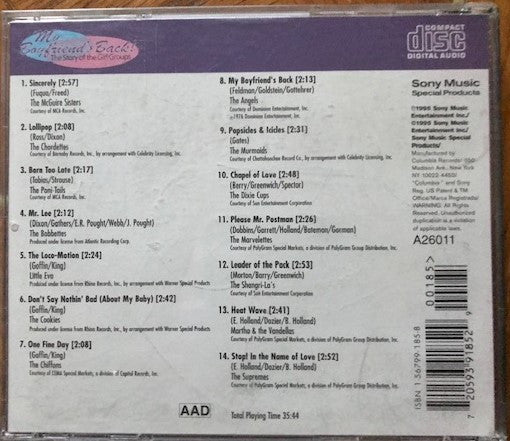 Various : My Boyfriend's Back! The Story Of The Girl Groups (CD, Comp)