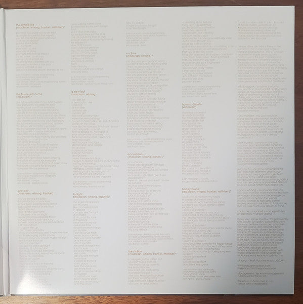 The Juan Maclean : The Future Will Come (2xLP, Album, RE, Cle)