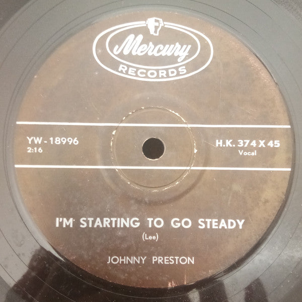 Johnny Preston : Feel So Fine  (7", Mono)