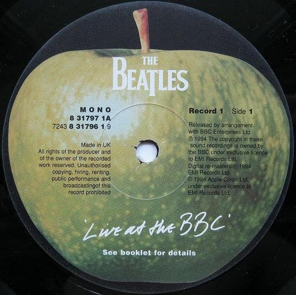 The Beatles : Live At The BBC (2xLP, Mono, M/Print, RM, See)