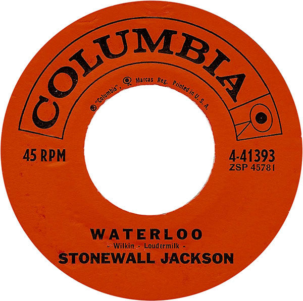 Stonewall Jackson : Waterloo / Smoke Along The Track (7", Single)