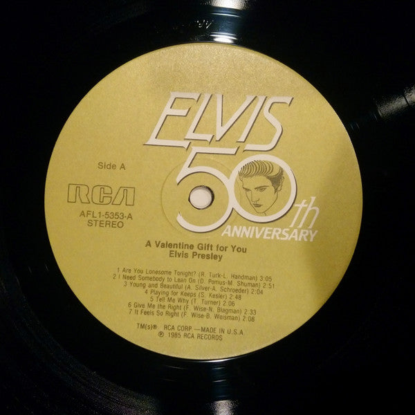 Elvis Presley : A Valentine Gift For You (LP, Comp)