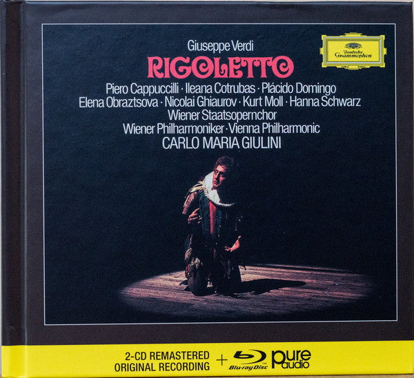 Giuseppe Verdi / Piero Cappuccilli, Ileana Cotrubas, Placido Domingo, Elena Obraztsova, Nicolai Ghiaurov, Kurt Moll, Hanna Schwarz, Wiener Staatsopernchor, Wiener Philharmoniker, Carlo Maria Giulini : Rigoletto (Blu-ray, Blu-ray-A, RM + 2xCD, Album, RM)