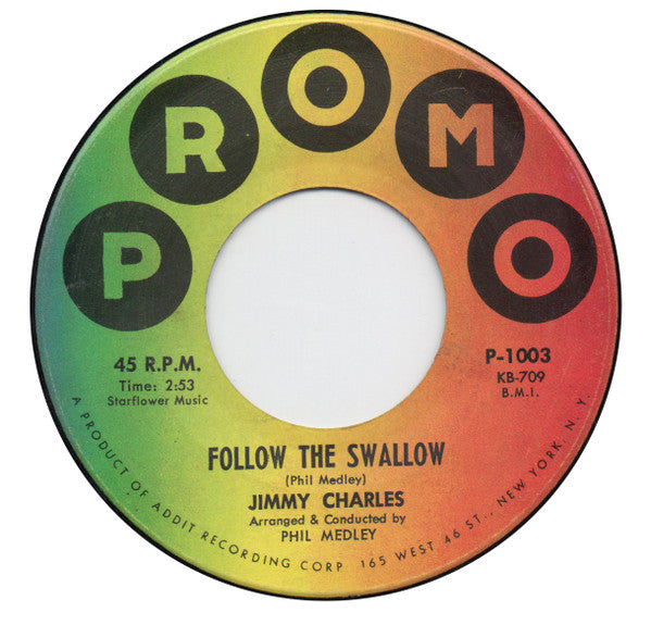 Jimmy Charles : The Age For Love / Follow The Swallow (7")