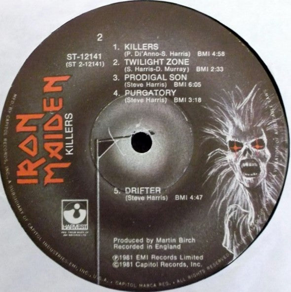 Iron Maiden : Killers (LP, Album, Los)