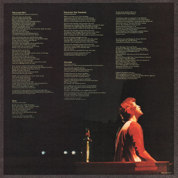 Jackson Browne : Running On Empty (LP, Album, PRC)