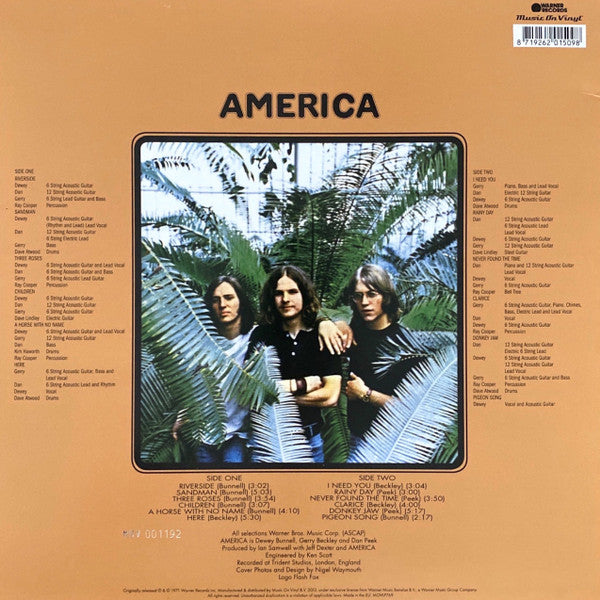 America (2) : America (LP, Album, Ltd, Num, RE, Fla)