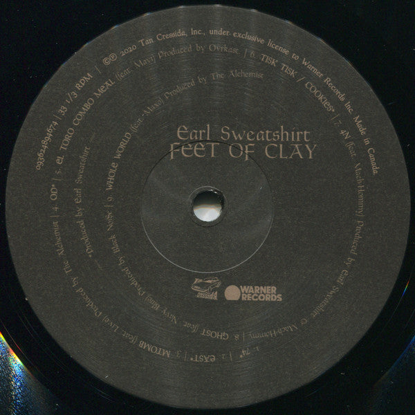 Earl Sweatshirt : Feet Of Clay (LP, S/Sided, Album, Dlx, Etch)