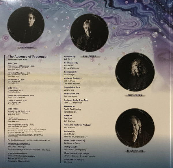 Kansas (2) : The Absence Of Presence (LP + LP, S/Sided, Etch + Album + CD, Album)