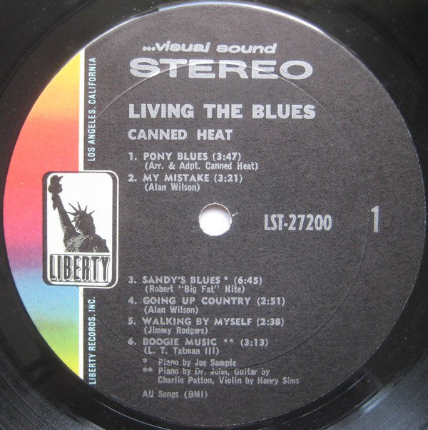 Canned Heat : Living The Blues (2xLP, Album, Res)
