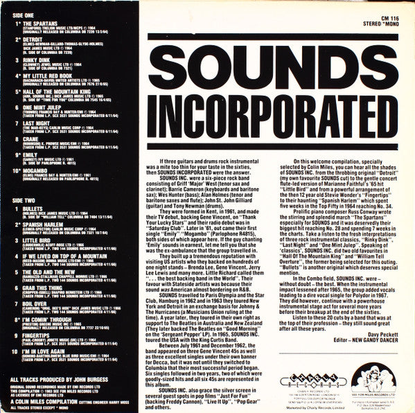 Sounds Incorporated : Sounds Incorporated (LP, Comp, Mono)