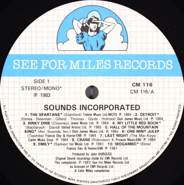 Sounds Incorporated : Sounds Incorporated (LP, Comp, Mono)
