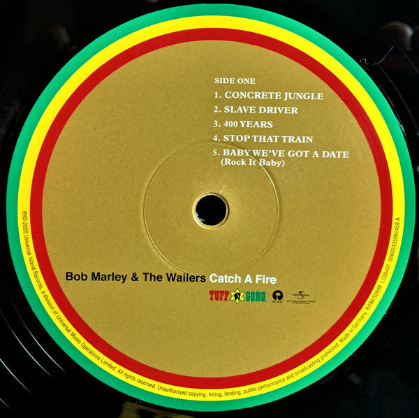 Bob Marley & The Wailers : Catch A Fire (LP, Album, Ltd, RE, RM, Hal)