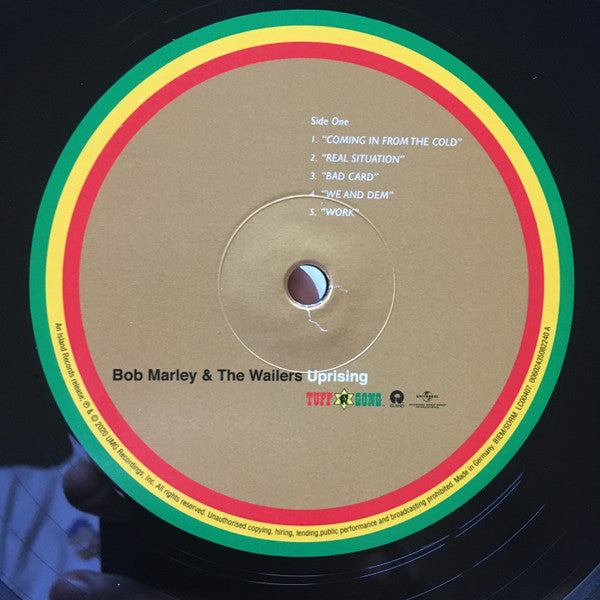 Bob Marley & The Wailers : Uprising (LP, Album, RM, Hal)