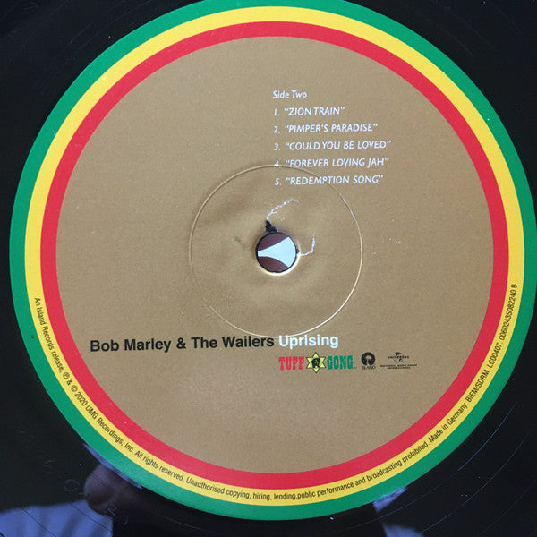 Bob Marley & The Wailers : Uprising (LP, Album, RM, Hal)