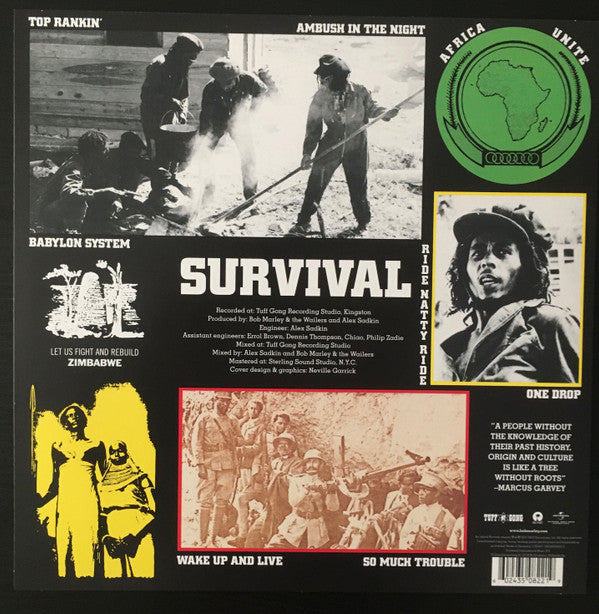 Bob Marley & The Wailers : Survival (LP, Album, RE, RM, S/Edition, Hal)