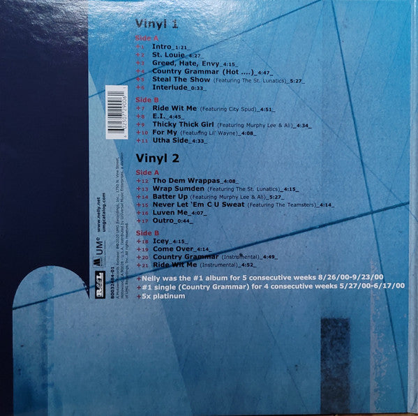 Nelly : Country Grammar (2xLP, Album, Dlx, RE, Blu)