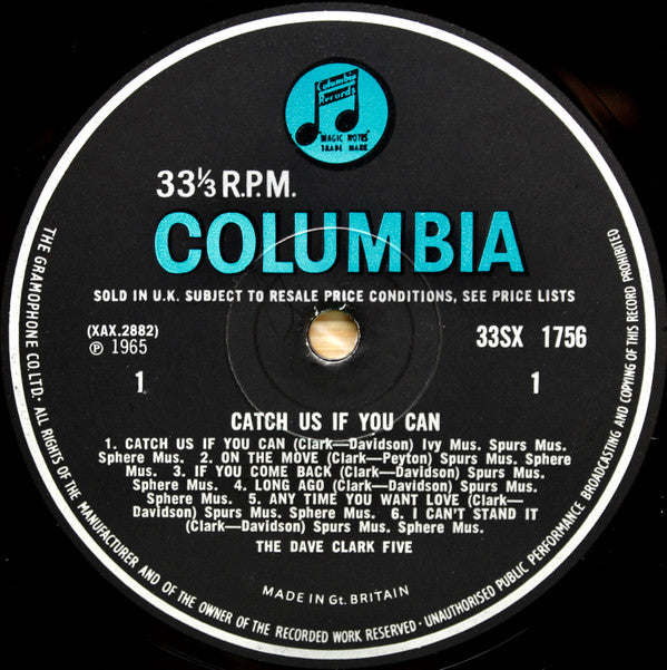 The Dave Clark Five : Catch Us If You Can (LP, Album, Mono)