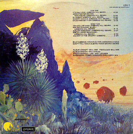 ZZ Top : Tejas (LP, Album, Gat)