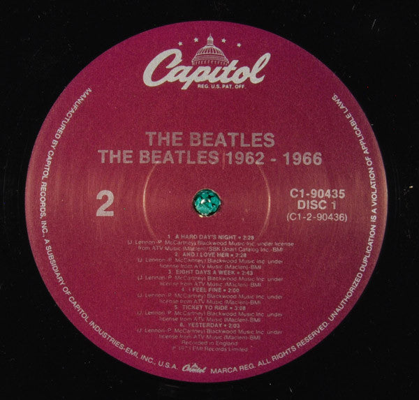 The Beatles : 1962-1966 (2xLP, Comp, RE, C1,)