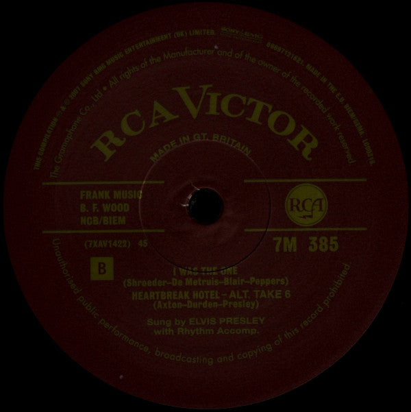 Elvis Presley : Heartbreak Hotel (10", Single, Ltd, RE, Num + Box, Num)