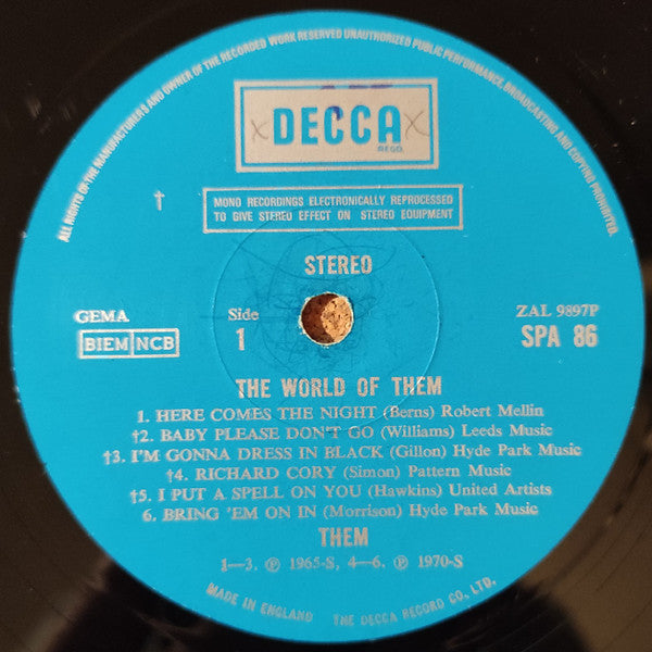 Them (3) : The World Of Them (LP, Comp)