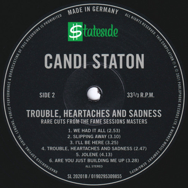 Candi Staton : Trouble, Heartaches And Sadness (Rare Cuts From The Fame Session Masters) (LP, RSD, Comp, Mono)