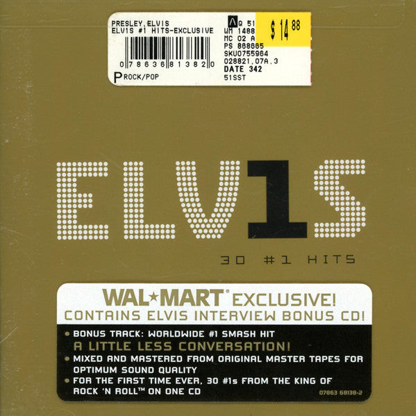 Elvis Presley : ELV1S 30 #1 Hits (2xCD, Comp, Wal)