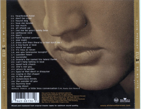 Elvis Presley : ELV1S 30 #1 Hits (2xCD, Comp, Wal)