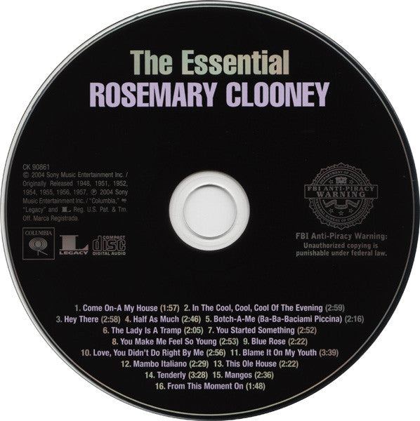 Rosemary Clooney : The Essential Rosemary Clooney (CD, Comp)