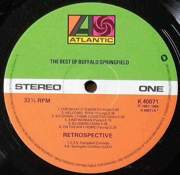 Buffalo Springfield : Retrospective - The Best Of Buffalo Springfield (LP, Comp, RE)