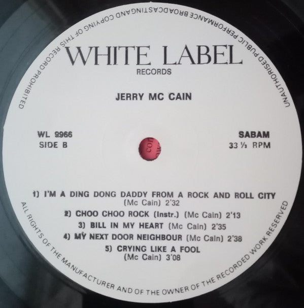 Jerry McCain : Choo Choo Rock (LP, Mono, RE)