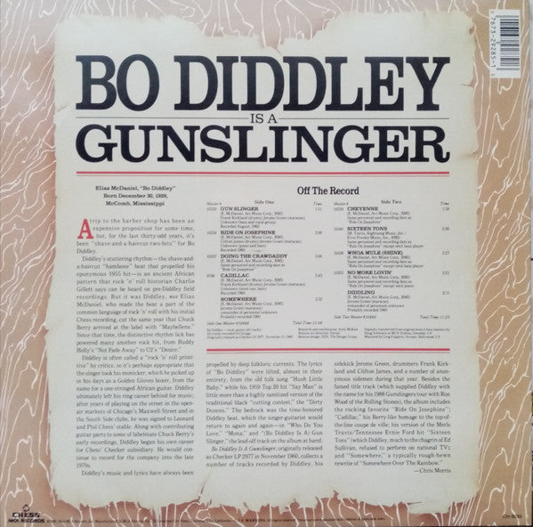 Bo Diddley : Bo Diddley Is A Gunslinger (LP, Album, RE)