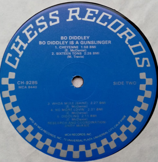 Bo Diddley : Bo Diddley Is A Gunslinger (LP, Album, RE)