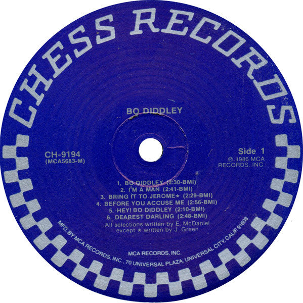 Bo Diddley : Bo Diddley (LP, Album, Comp, Mono, RE)