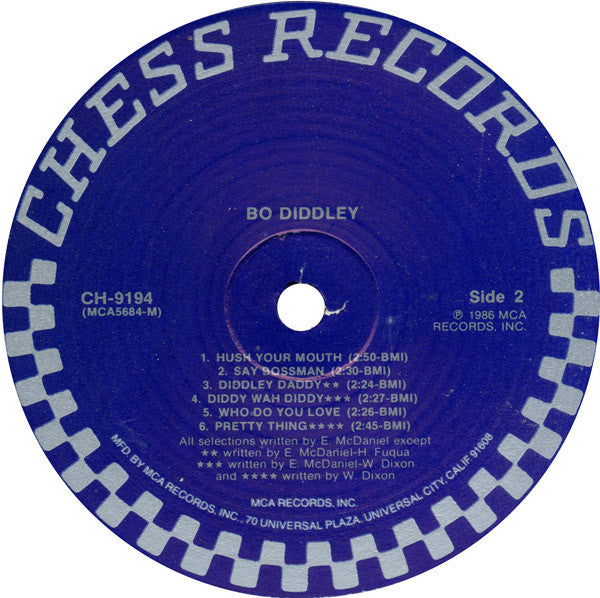 Bo Diddley : Bo Diddley (LP, Album, Comp, Mono, RE)