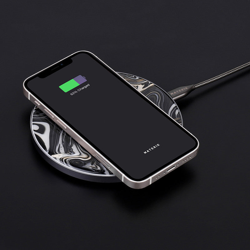Wireless Charger, Pearl Black | Materik - Wake Concept Store  