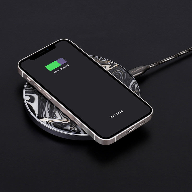 Wireless Charger, Pearl Black | Materik - Wake Concept Store