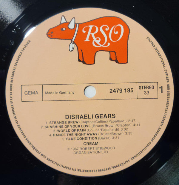 Cream (2) : Disraeli Gears (LP, Album, RE)