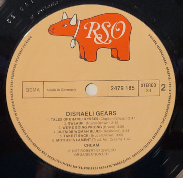 Cream (2) : Disraeli Gears (LP, Album, RE)