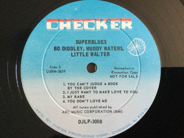 Bo Diddley, Little Walter, Muddy Waters : Super Blues (LP, Album, Mono, Promo)