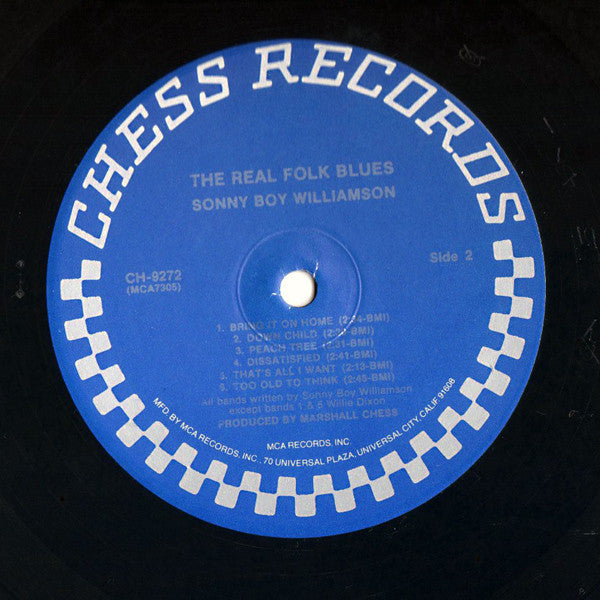 Sonny Boy Williamson (2) : The Real Folk Blues (LP, Album, RE)