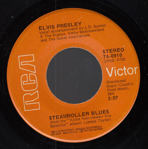 Elvis Presley : Fool / Steamroller Blues (7", Single, Ind)