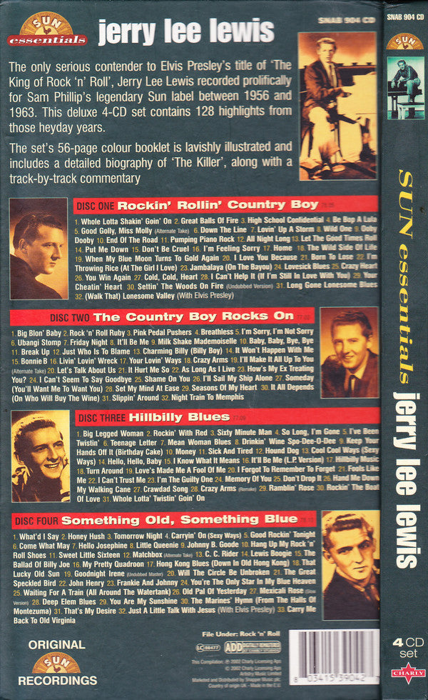 Jerry Lee Lewis : Sun Essentials (4xCD, Comp, Lon)
